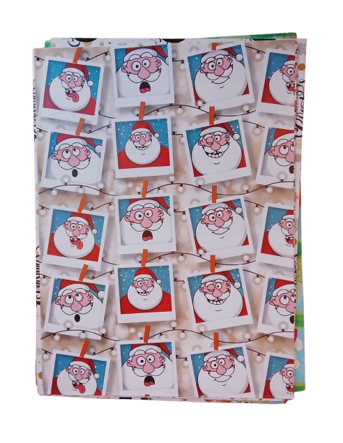 Maxi Kit 20 Fogli Carta Regalo Natalizia Assortita (70x100 cm)