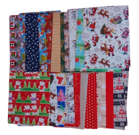 Maxi Kit 20 Fogli Carta Regalo Natalizia Assortita (70x100 cm)