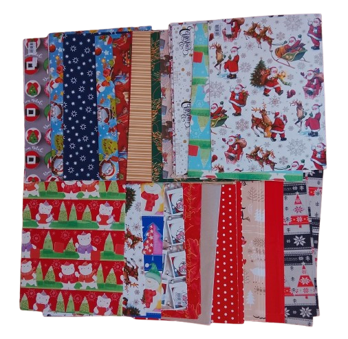 Maxi Kit 20 Fogli Carta Regalo Natalizia Assortita (70x100 cm)