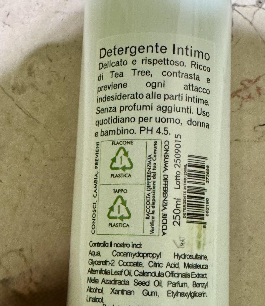 Intimo tea tree e lavanda 250 ml