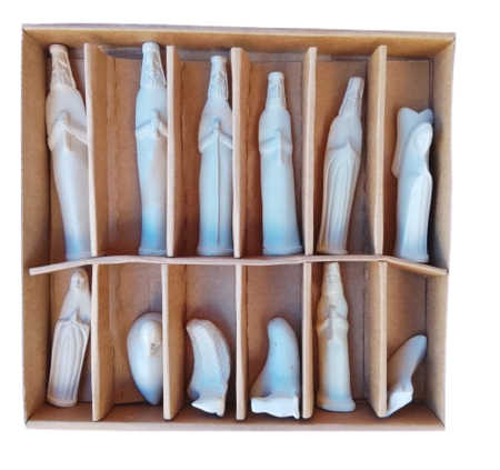 Presepe Pietra Saponaria Kenya Artigianale 12 pezzi -33674