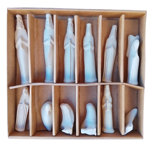 Presepe Pietra Saponaria Kenya Artigianale 12 pezzi -33674