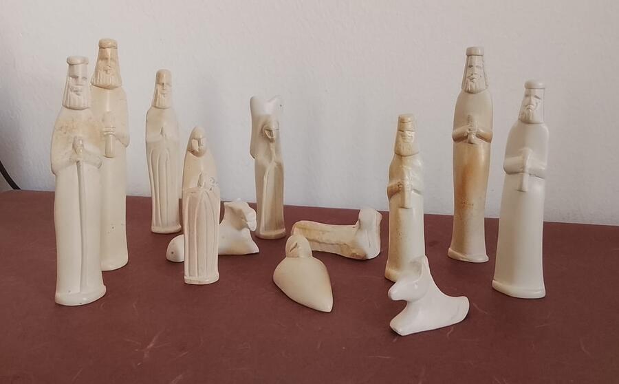 Presepe Pietra Saponaria Kenya Artigianale 12 pezzi -33674