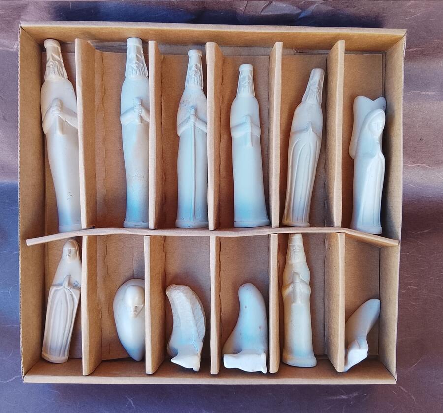 Presepe Pietra Saponaria Kenya Artigianale 12 pezzi -33674