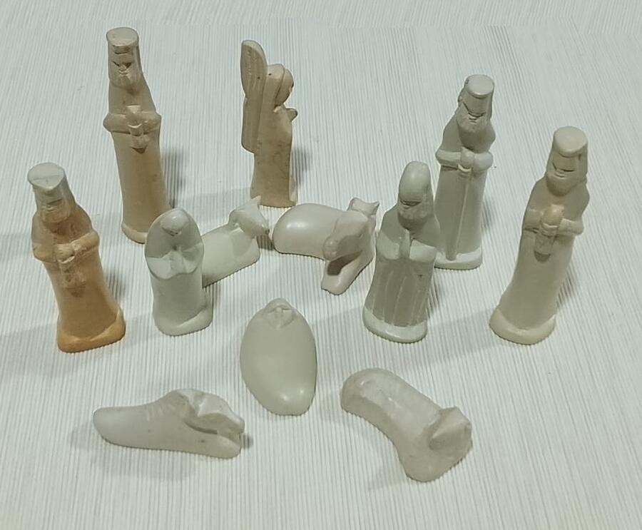 Presepe Pietra Saponaria Kenya Artigianale 12 pezzi -33665