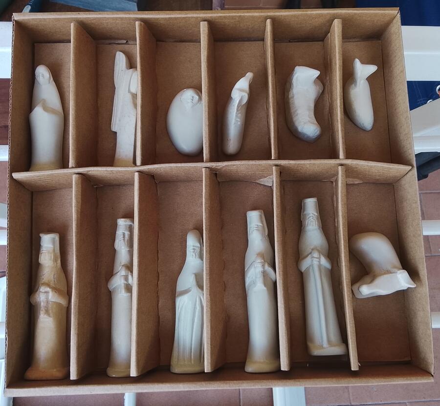 Presepe Pietra Saponaria Kenya Artigianale 12 pezzi -33665