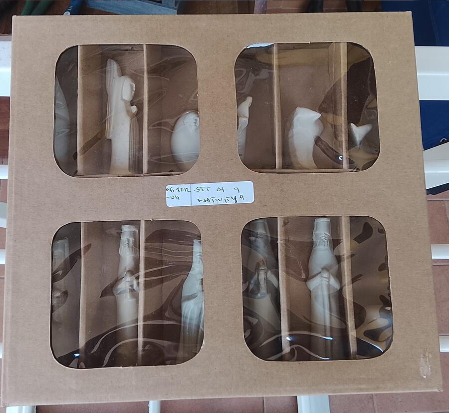 Presepe Pietra Saponaria Kenya Artigianale 12 pezzi -33665