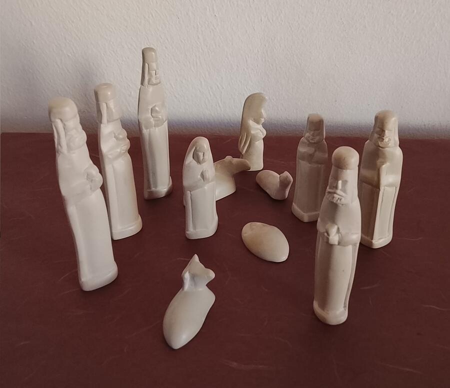 Presepe Pietra Saponaria Kenya Artigianale 12 pezzi -33675