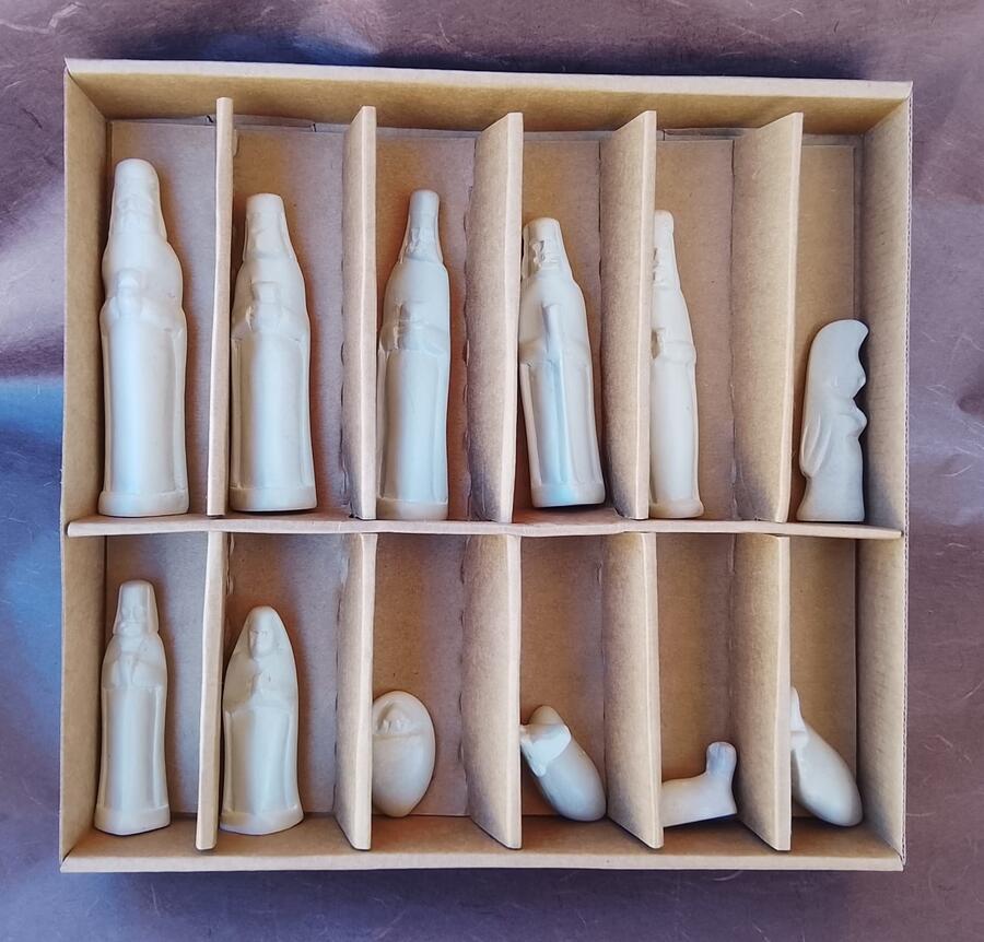 Presepe Pietra Saponaria Kenya Artigianale 12 pezzi -33675