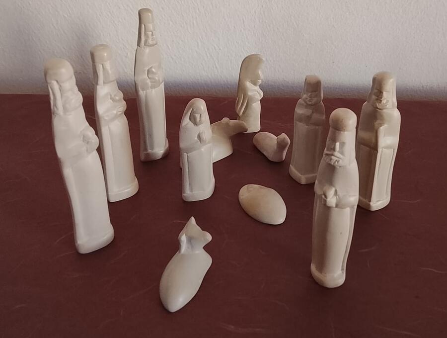 Presepe Pietra Saponaria Kenya Artigianale 12 pezzi -33675