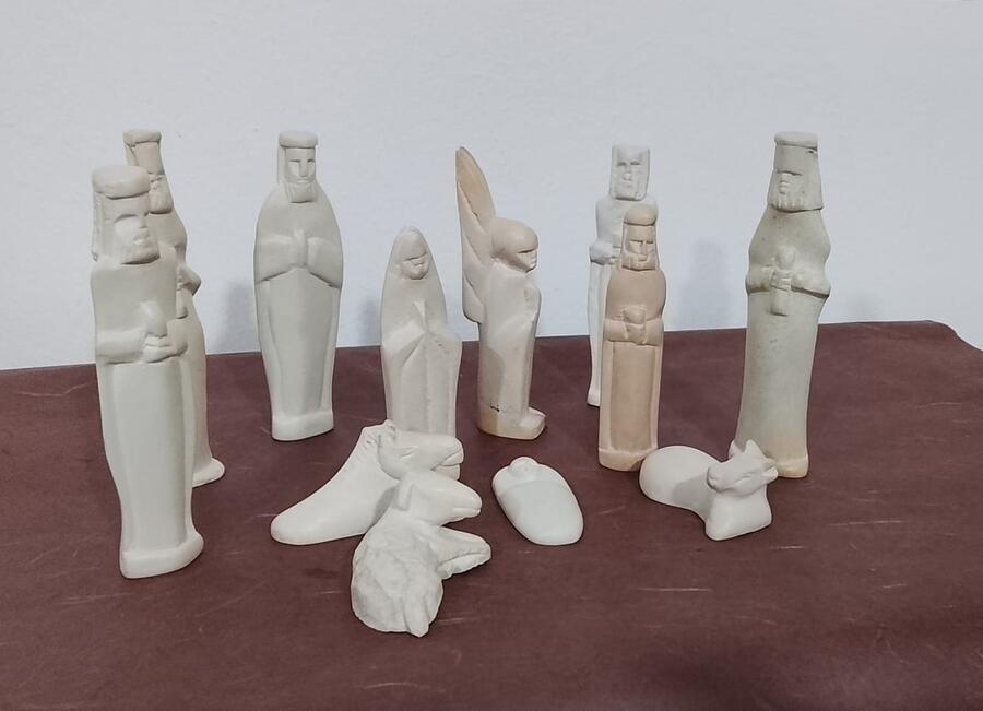 Presepe Pietra Saponaria Kenya Artigianale 12 pezzi -33676