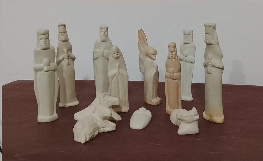 Presepe Pietra Saponaria Kenya Artigianale 12 pezzi -33676