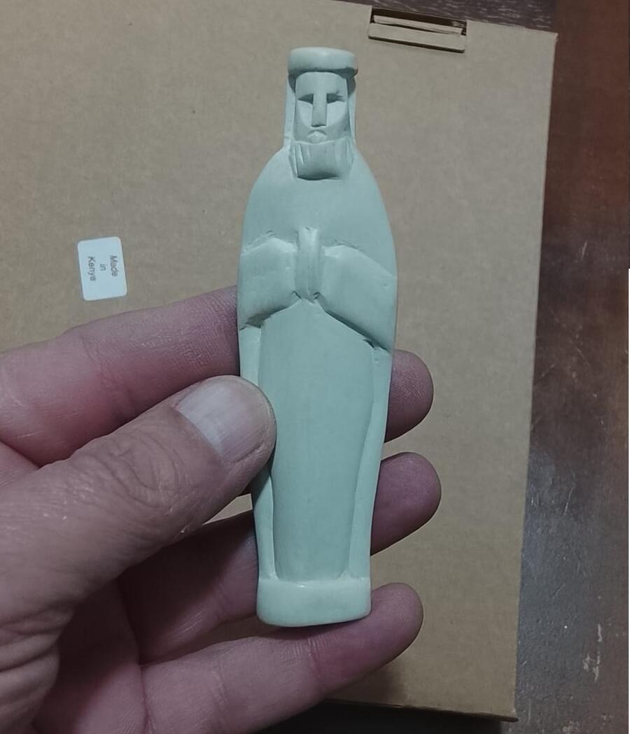 Presepe Pietra Saponaria Kenya Artigianale 12 pezzi -33676