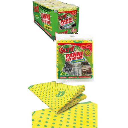 FATIGATI PANNI SCRIF TUTTO FARE 2 PEZZI 25X26 CM (Confezione da 24 pezzi) 
