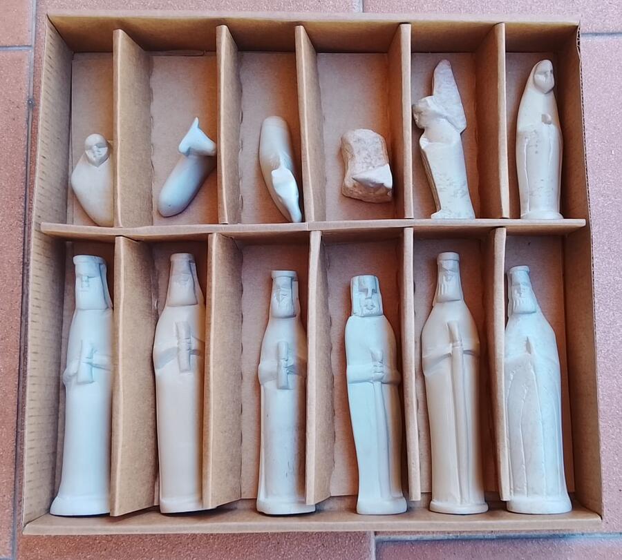 Presepe Pietra Saponaria Kenya Artigianale 12 pezzi -33677