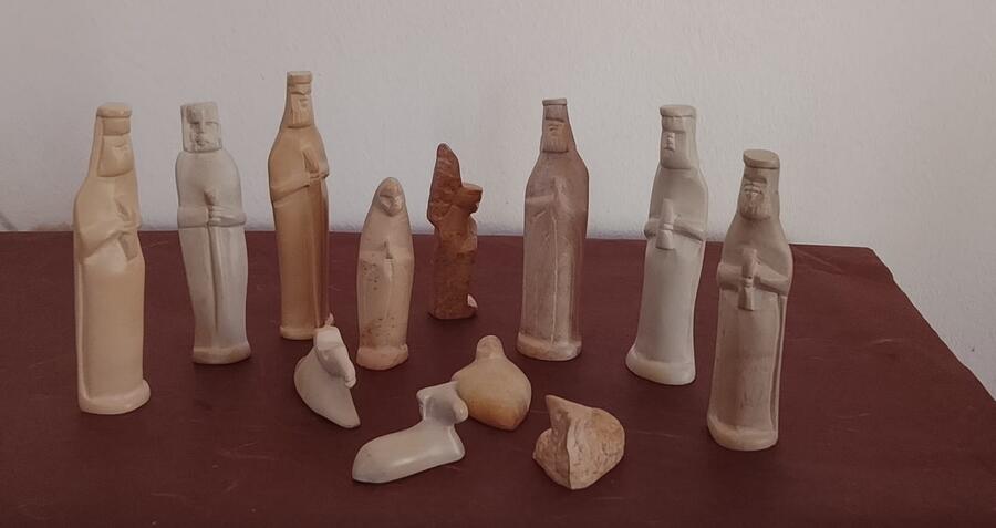 Presepe Pietra Saponaria Kenya Artigianale 12 pezzi -33677