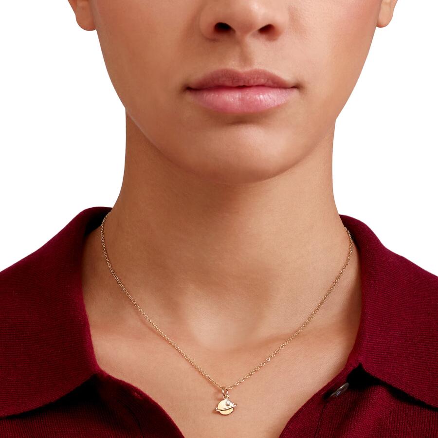 DoDo Ciondolo PIANETA ORO GIALLO & DIAMANTE BIANCO 