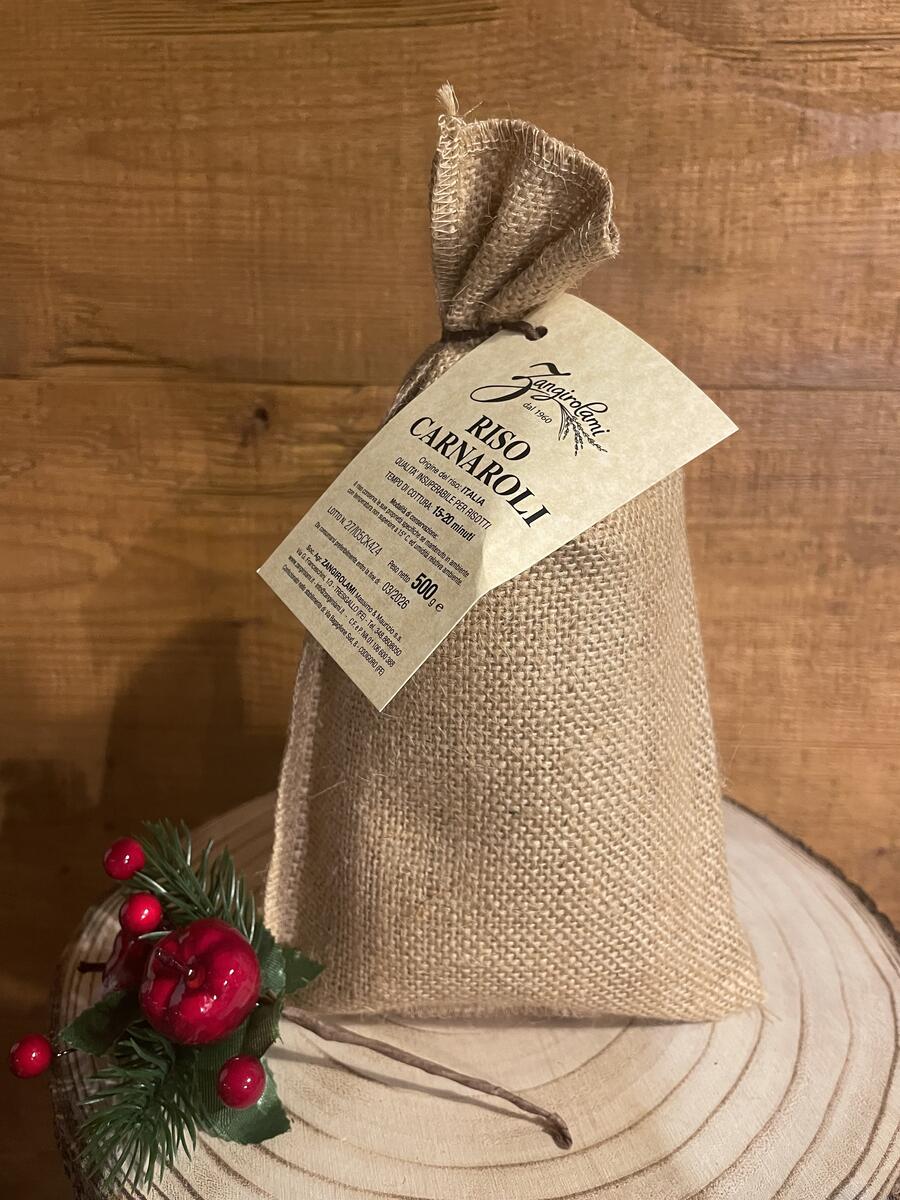 Sacchetto di riso in tela di juta - Zangirolami