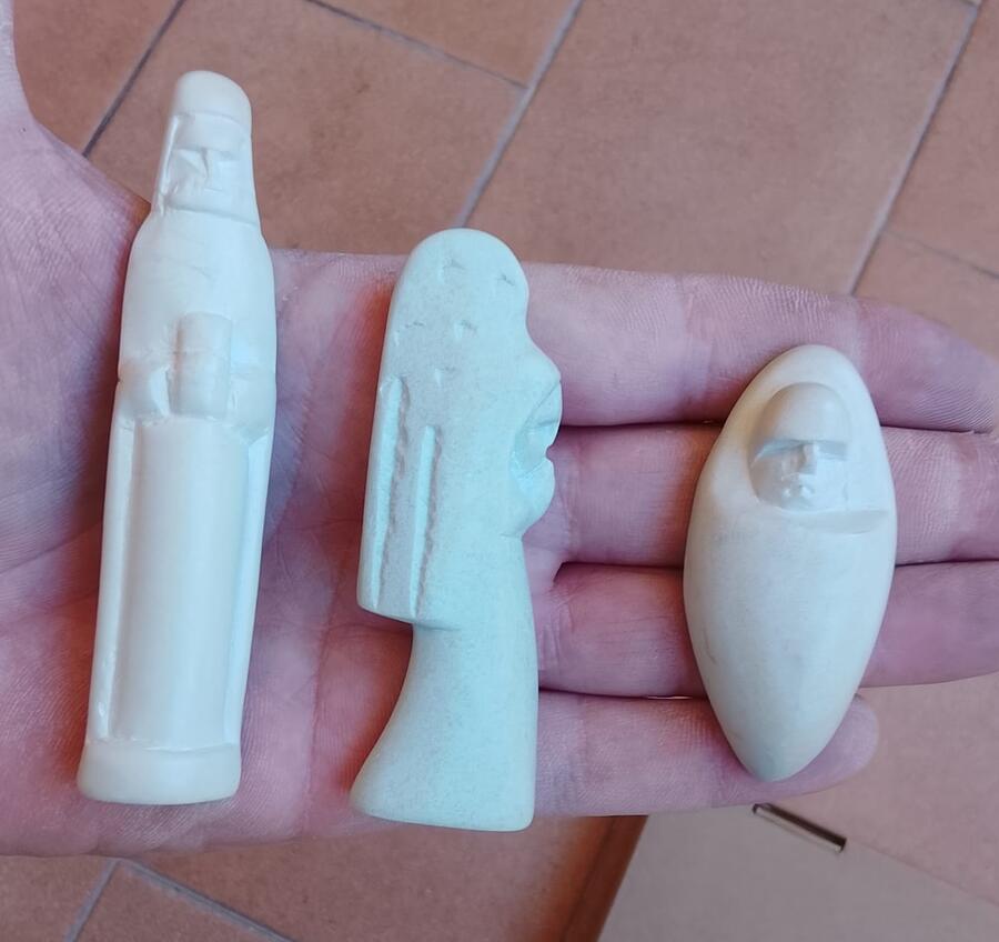 Presepe Pietra Saponaria Kenya Artigianale 12 pezzi -33678