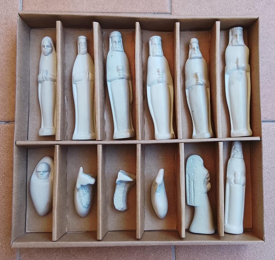 Presepe Pietra Saponaria Kenya Artigianale 12 pezzi -33678