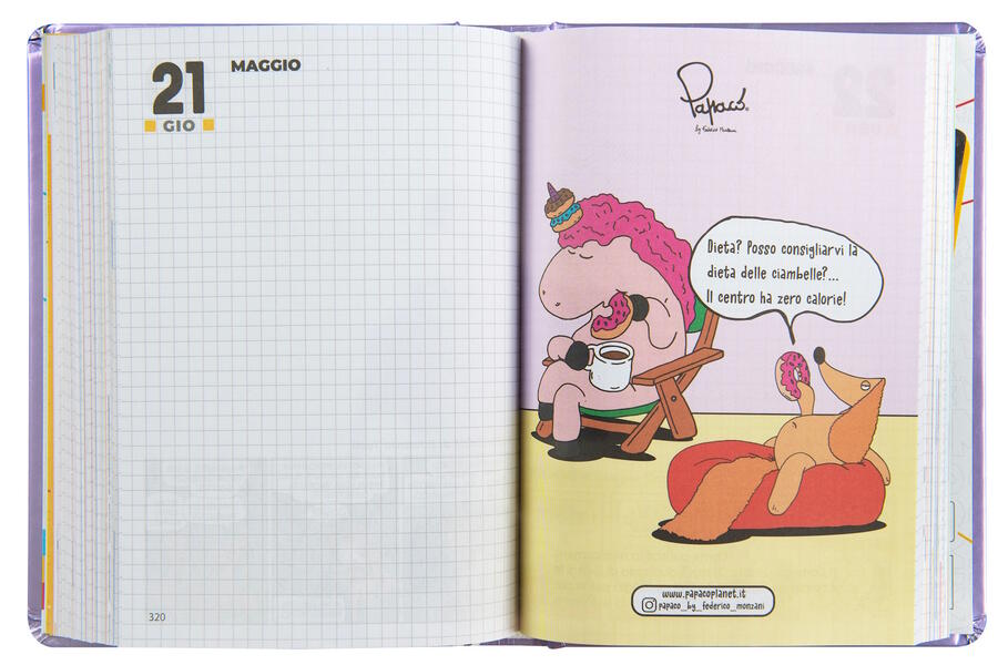 COMIX WAVE DIARIO AGENDA 13 Mesi LILLA