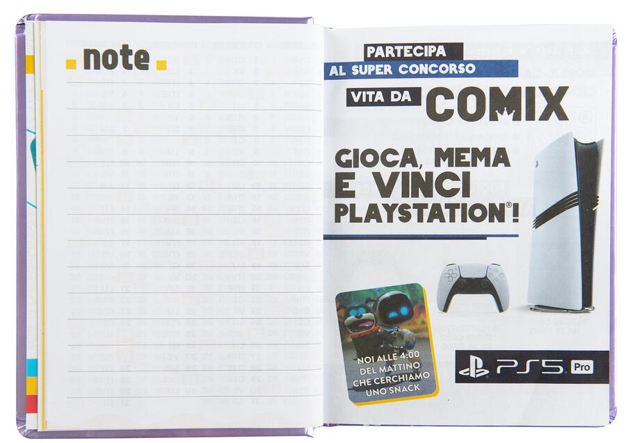 COMIX WAVE DIARIO AGENDA 13 Mesi LILLA