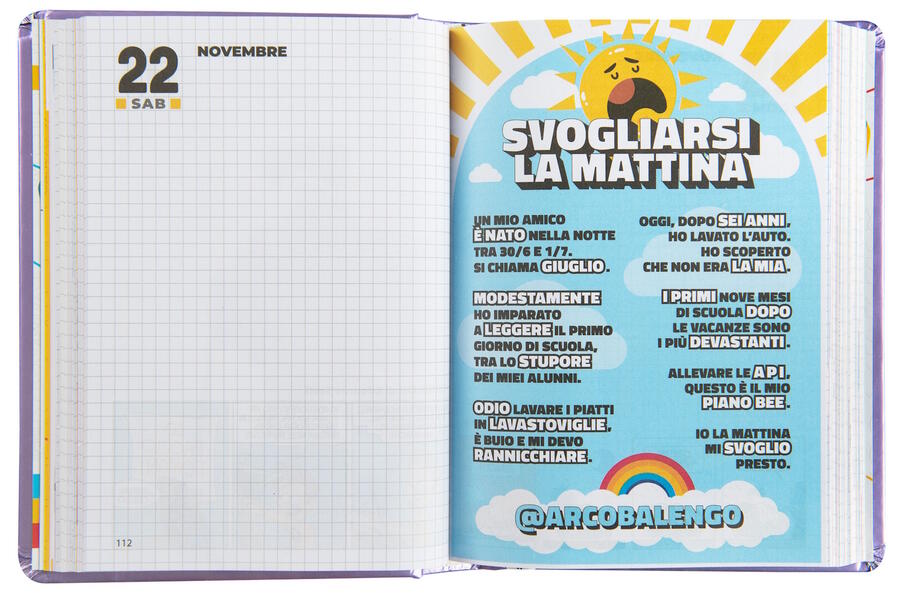 COMIX WAVE DIARIO AGENDA 13 Mesi BLU ELETTRICO