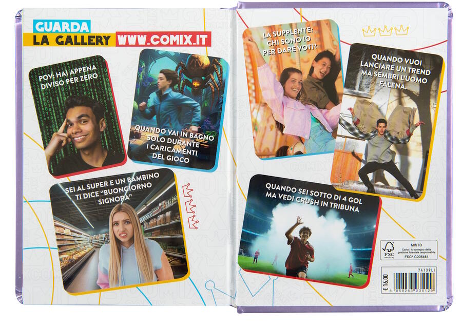 COMIX WAVE DIARIO AGENDA 13 Mesi BLU ELETTRICO