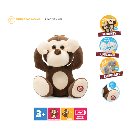Scimmietta Interattiva Bubu Settete con suoni - Cadabra - HT568 