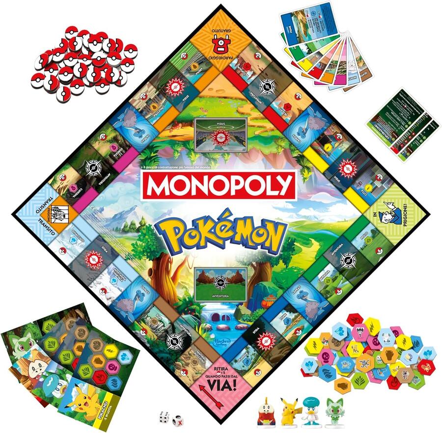 Monopoly Pokèmon gioco da tavolo - Hasbro - G0716 - 8+