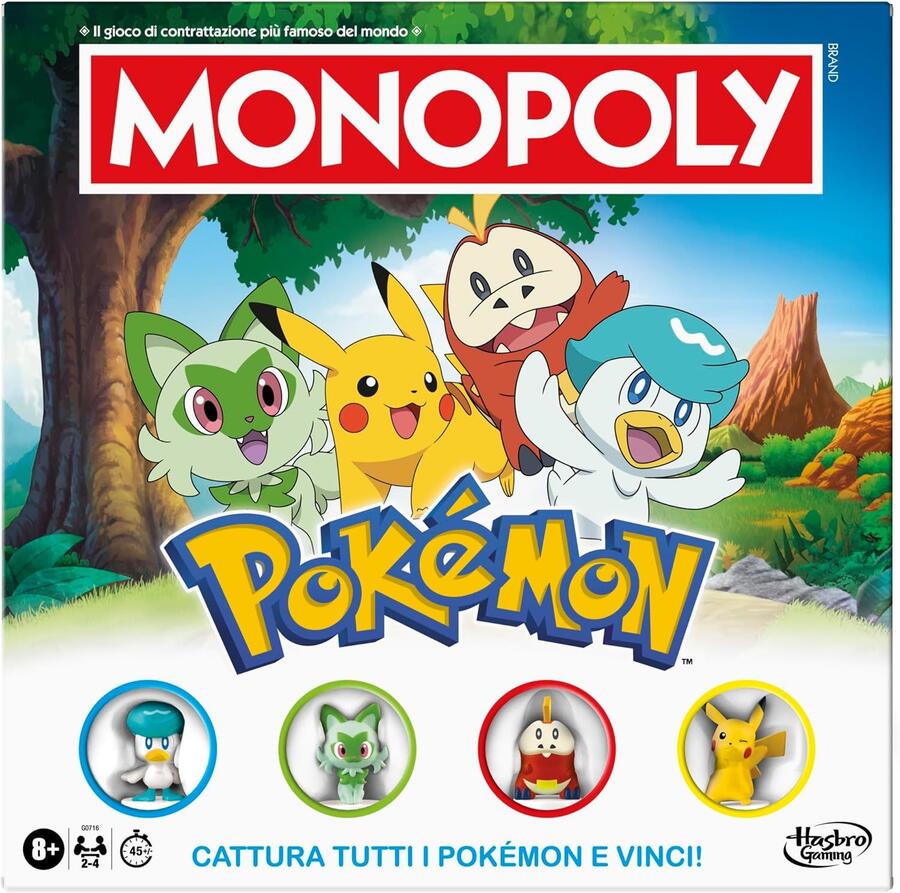 Monopoly Pokèmon gioco da tavolo - Hasbro - G0716 - 8+