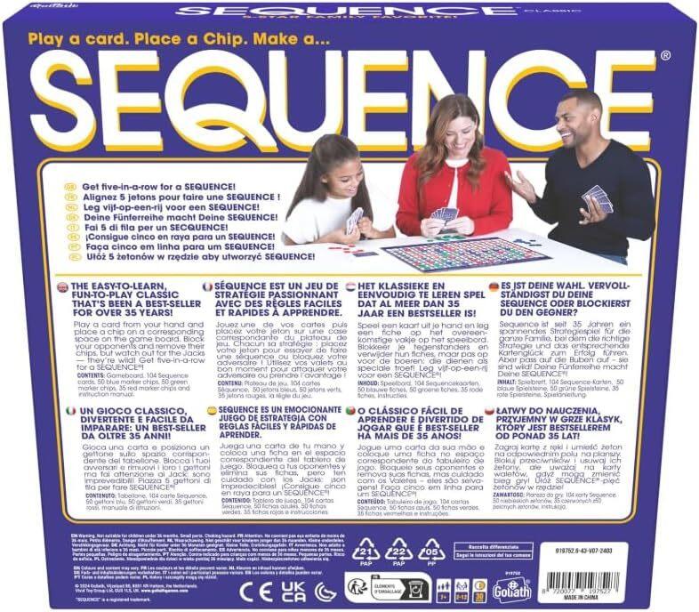 Sequence Original gioco da tavolo - Goliath - 2403 - 7+