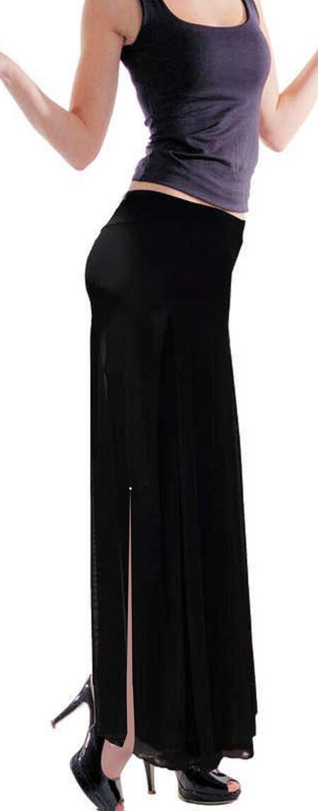 Jersey trousers lined with tulle size LXL 1-0015A open at the sides