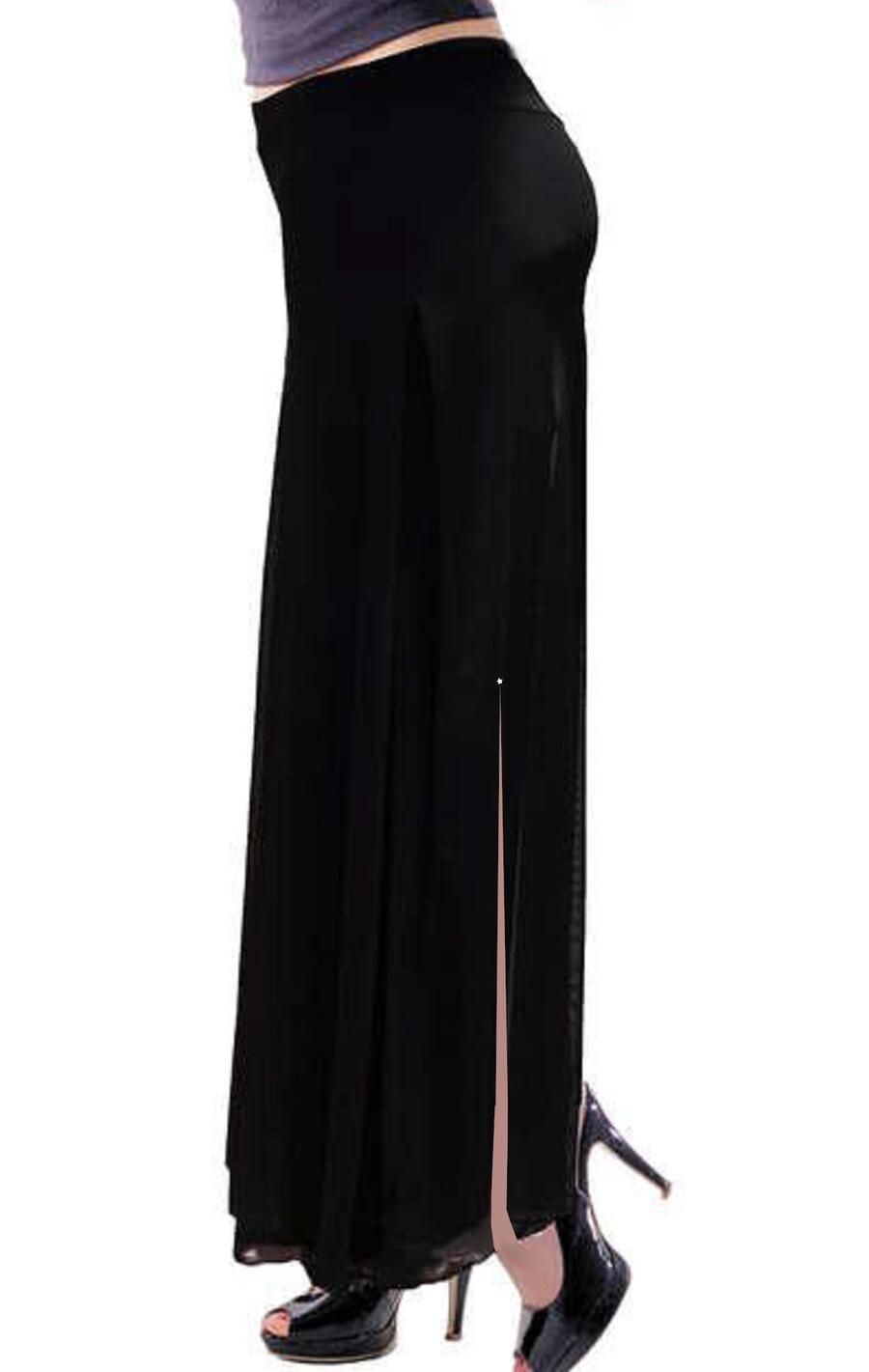 Jersey trousers lined with tulle size LXL 1-0015A open at the sides