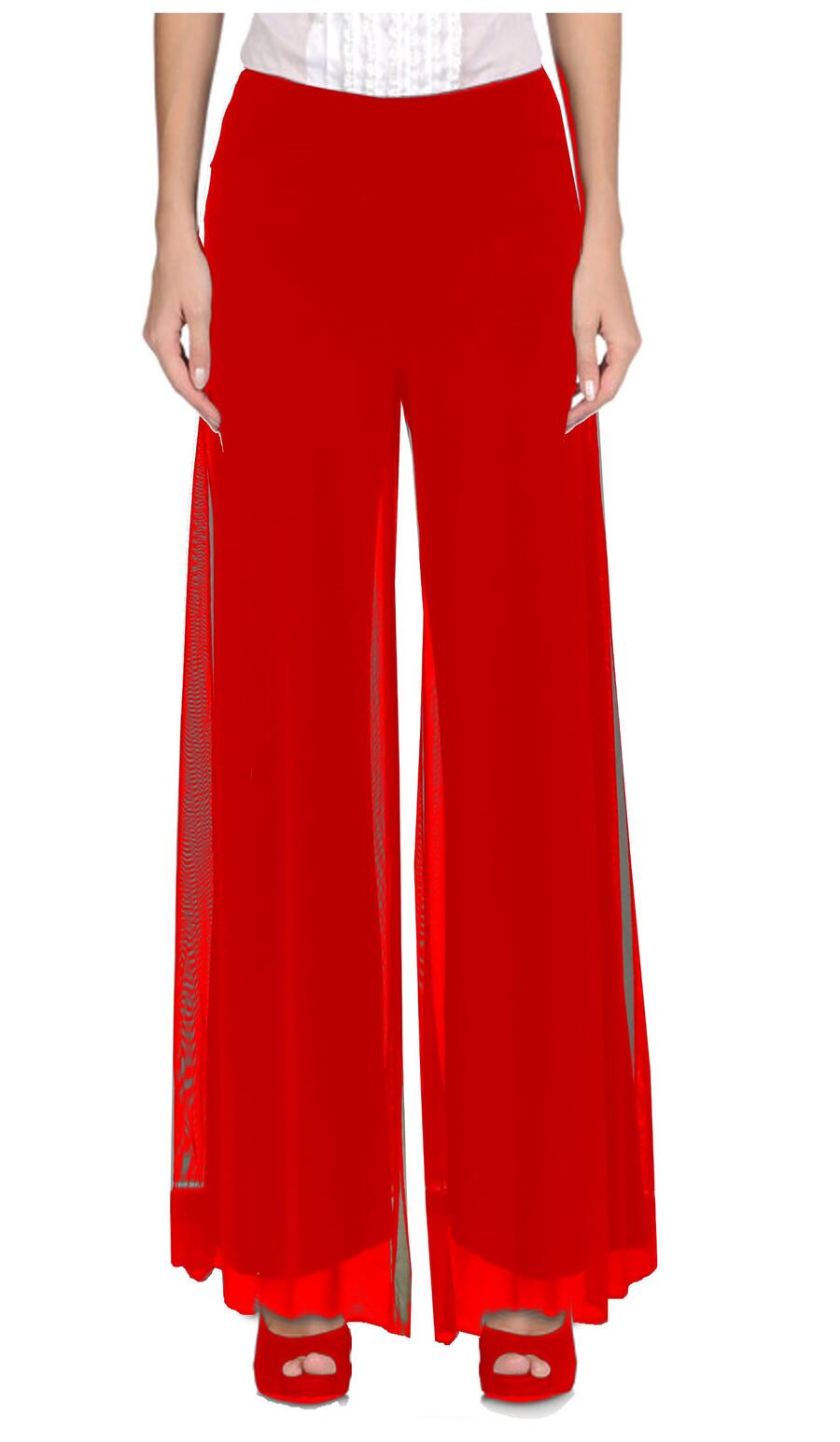 Jersey trousers lined with tulle size LXL 1-0015A open at the sides