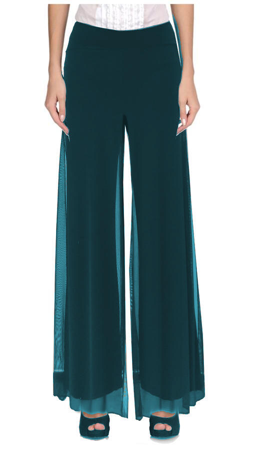 Jersey trousers lined with tulle size LXL 1-0015A open at the sides