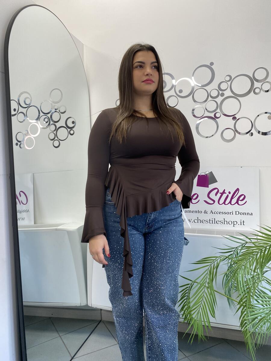 NOVITÀ Maglia con voulant laterale 