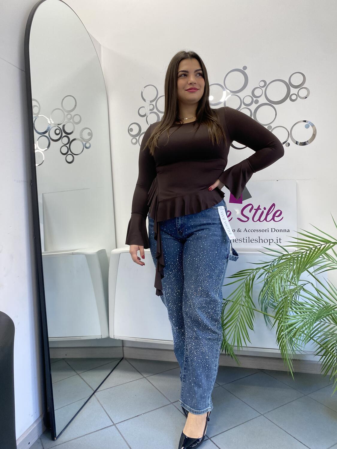 NOVITÀ Maglia con voulant laterale 