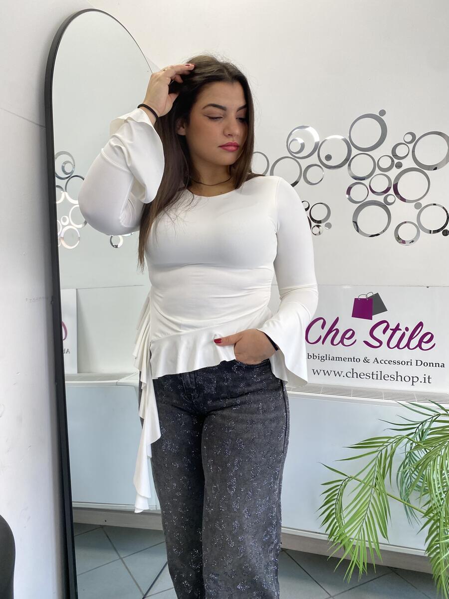 NOVITÀ Maglia con voulant laterale 