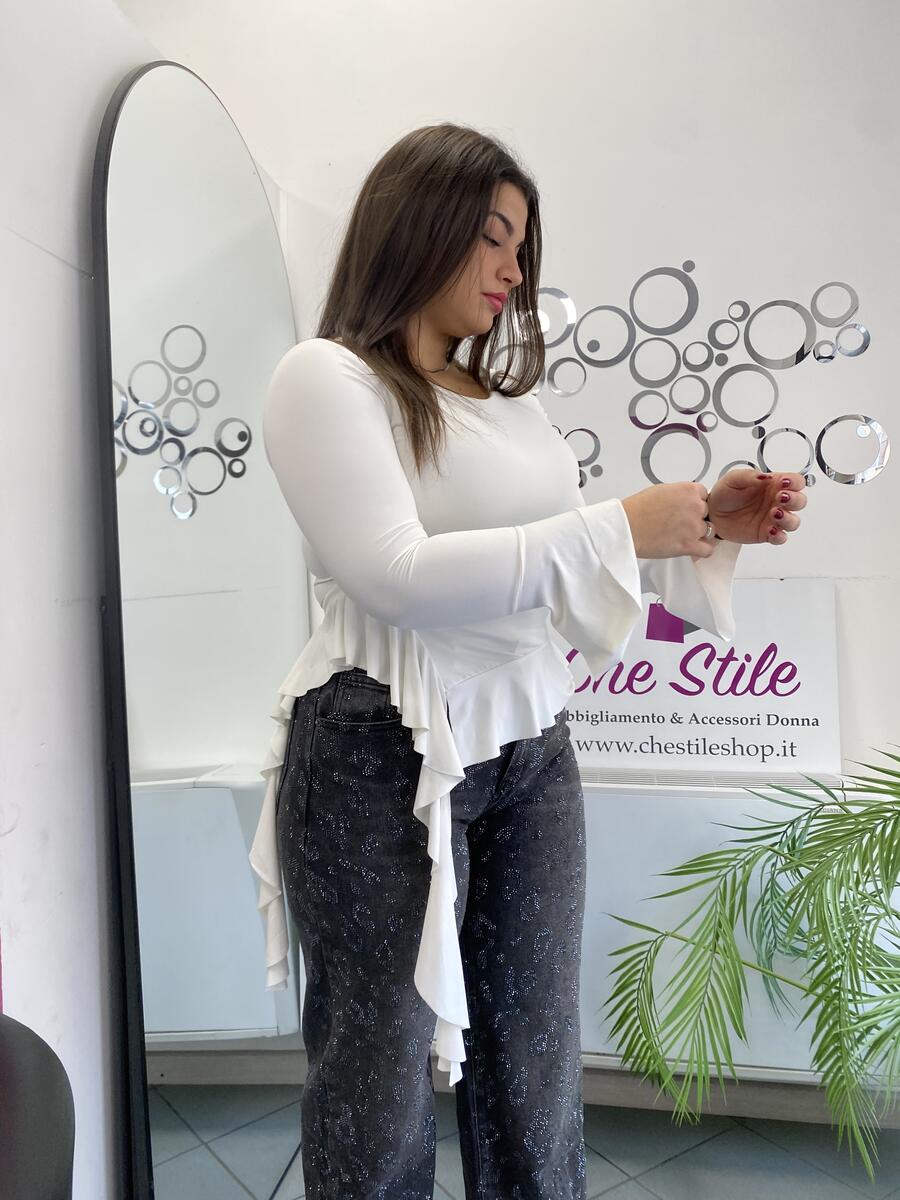 NOVITÀ Maglia con voulant laterale 