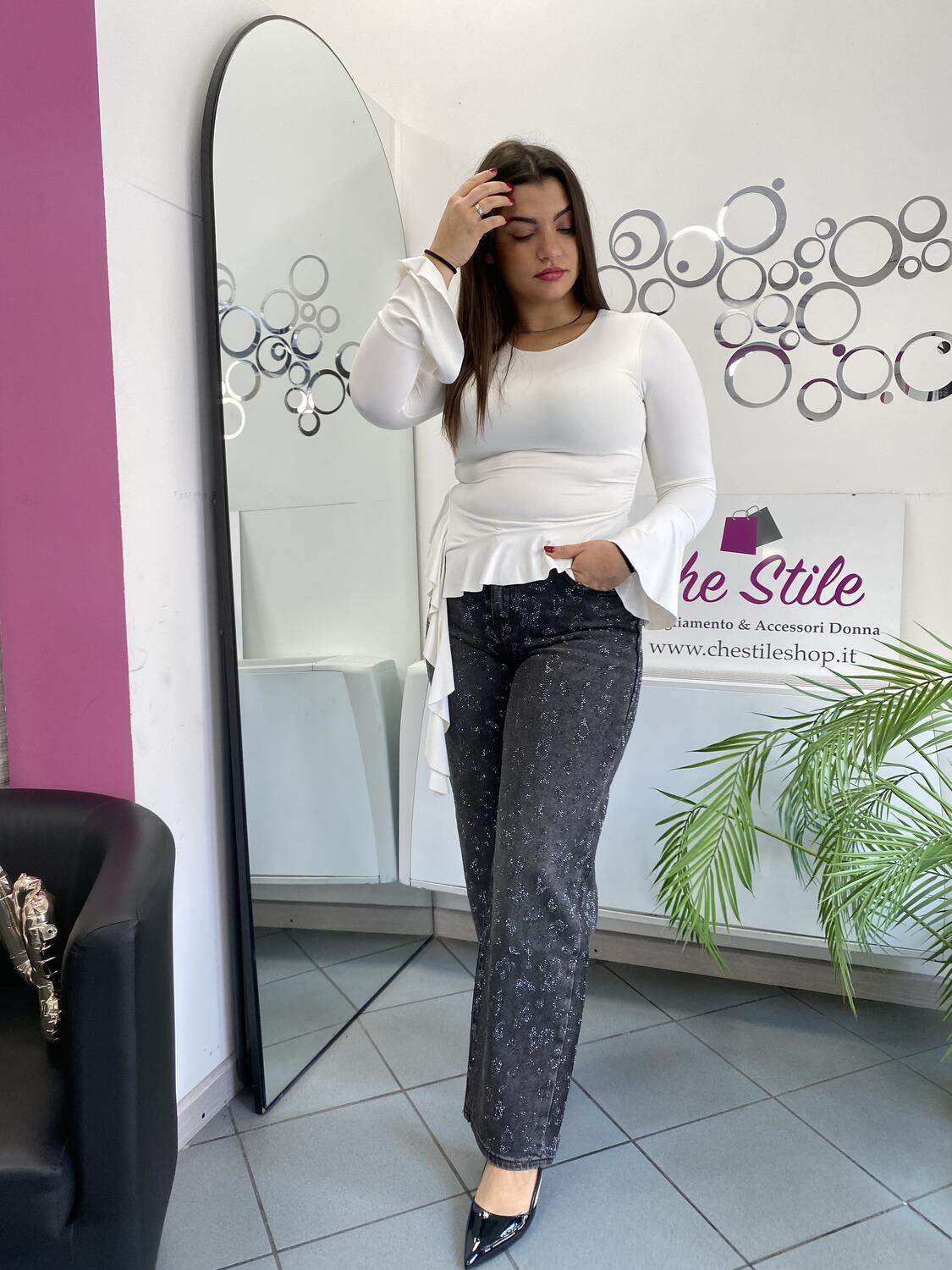 NOVITÀ Maglia con voulant laterale 