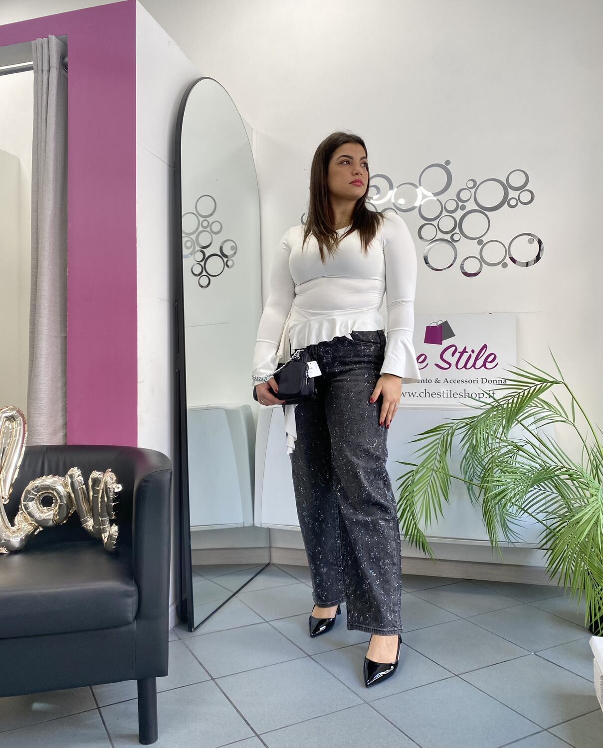 NOVITÀ Maglia con voulant laterale 