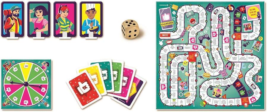 Vita da Influencer gioco da tavolo - Clementoni - 16663 - 8+