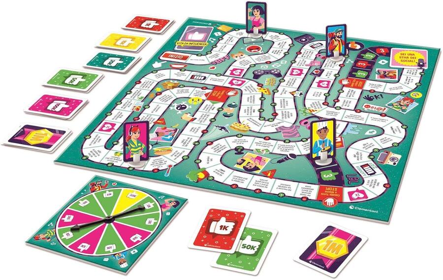 Vita da Influencer gioco da tavolo - Clementoni - 16663 - 8+