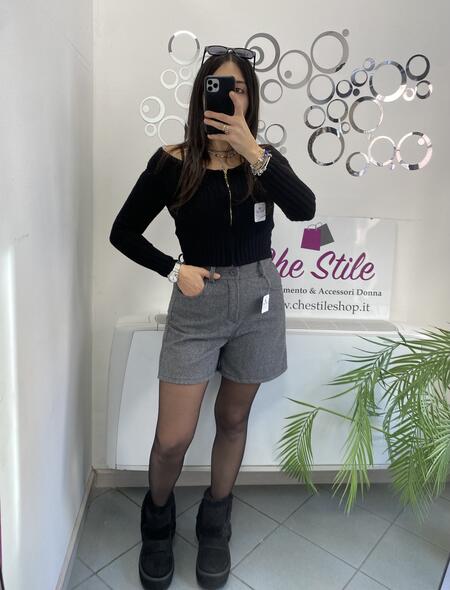 NOVITÀ Shorts in panno spigato 