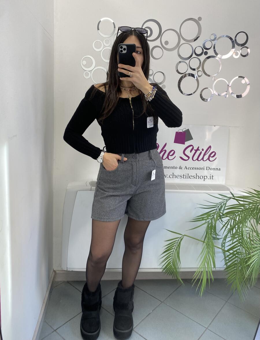 NOVITÀ Shorts in panno spigato 