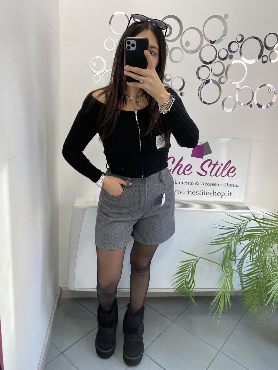 NOVITÀ Shorts in panno spigato 