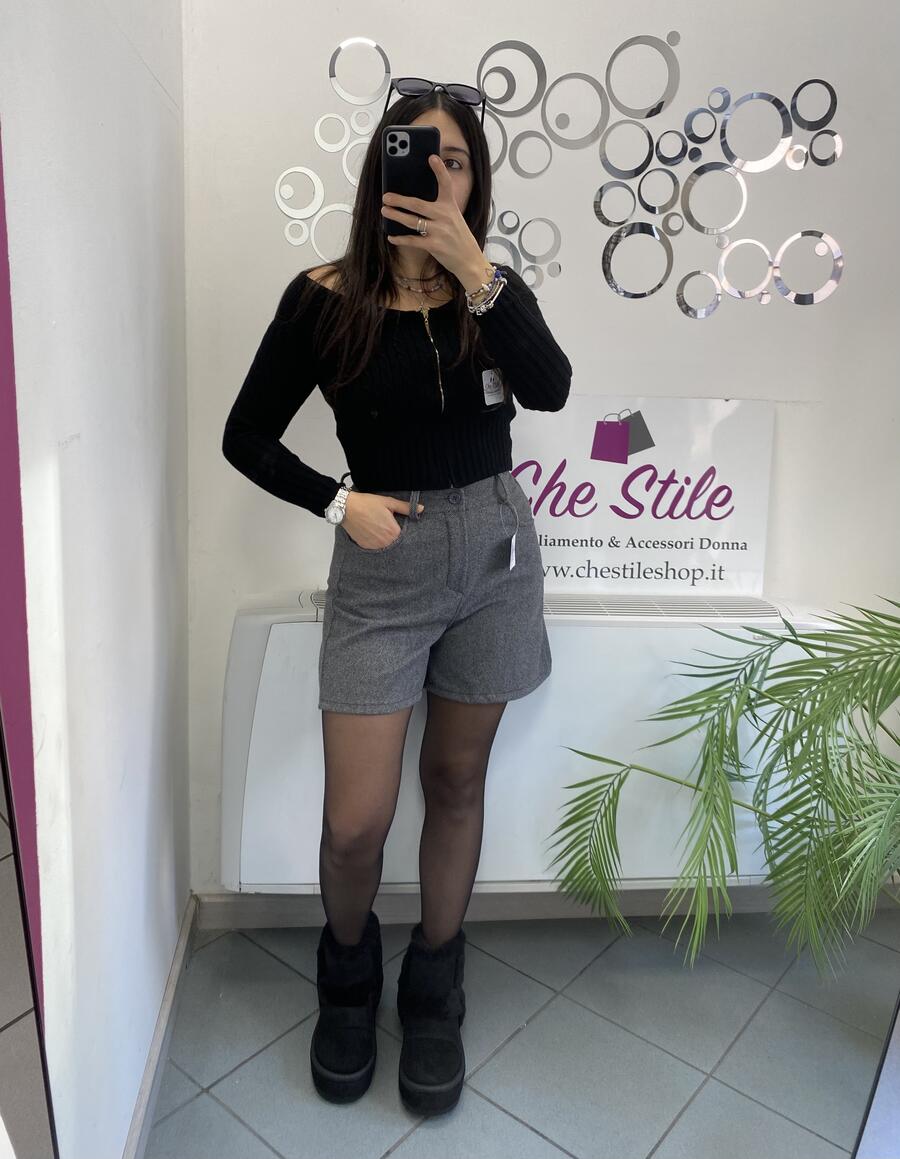 NOVITÀ Shorts in panno spigato 