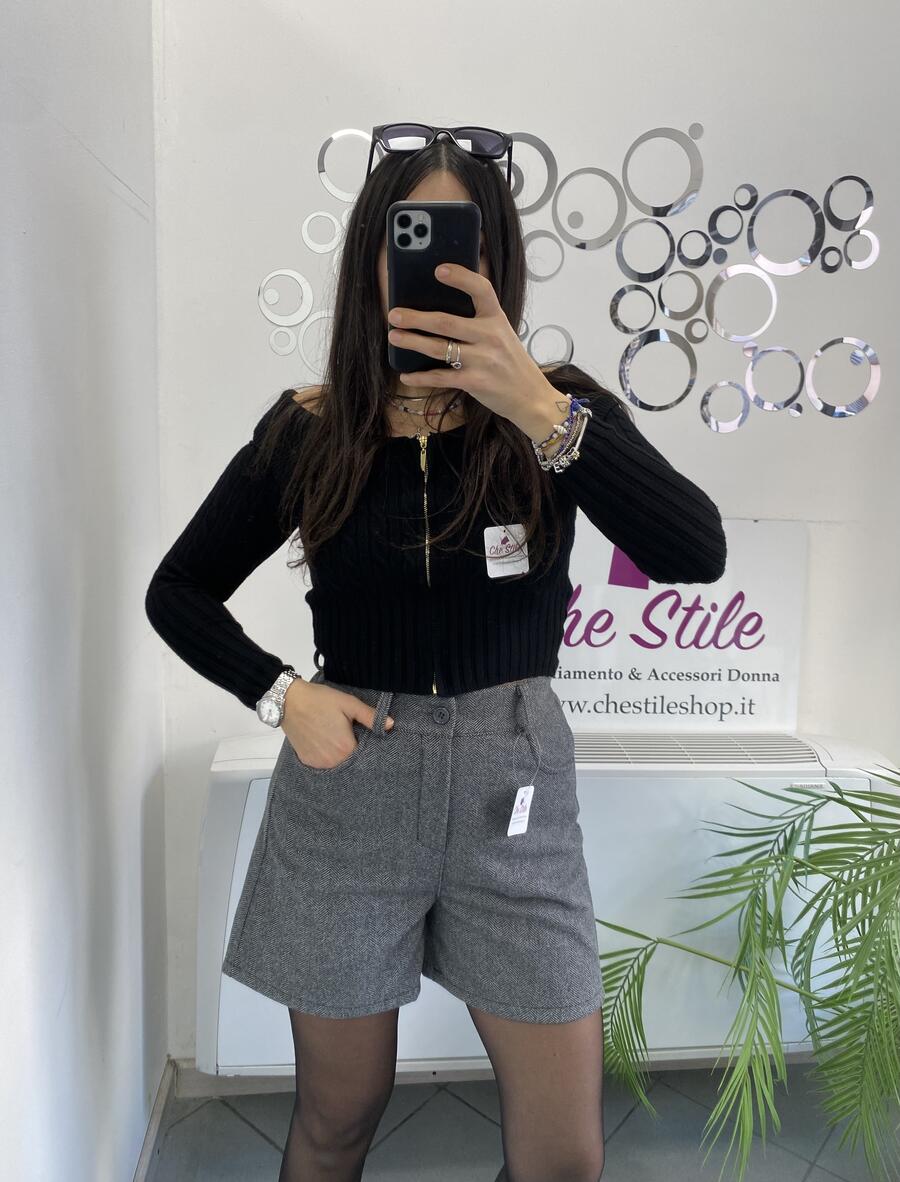 NOVITÀ Shorts in panno spigato 