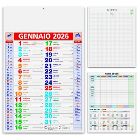 Calendario "Olandese Multicolor" Personalizzato PA600 da 100 pz